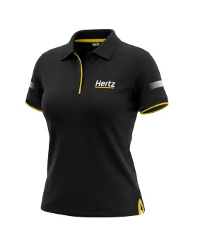 Polo manches courtes - Noir - Femme