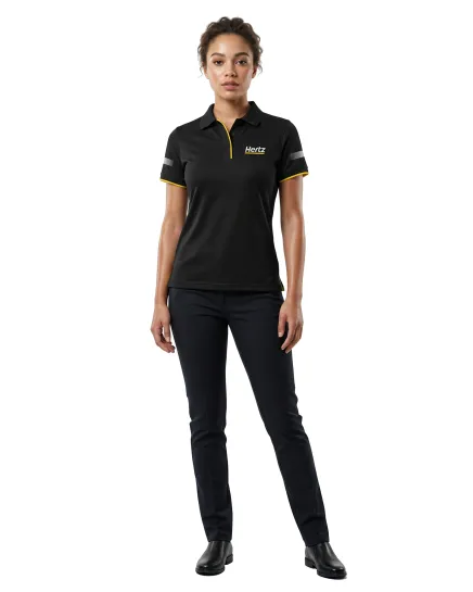 Polo manches courtes - Noir - Femme