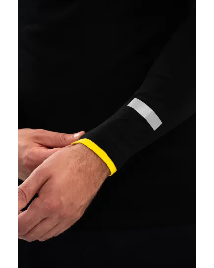 Polo manches longues - Noir - Homme